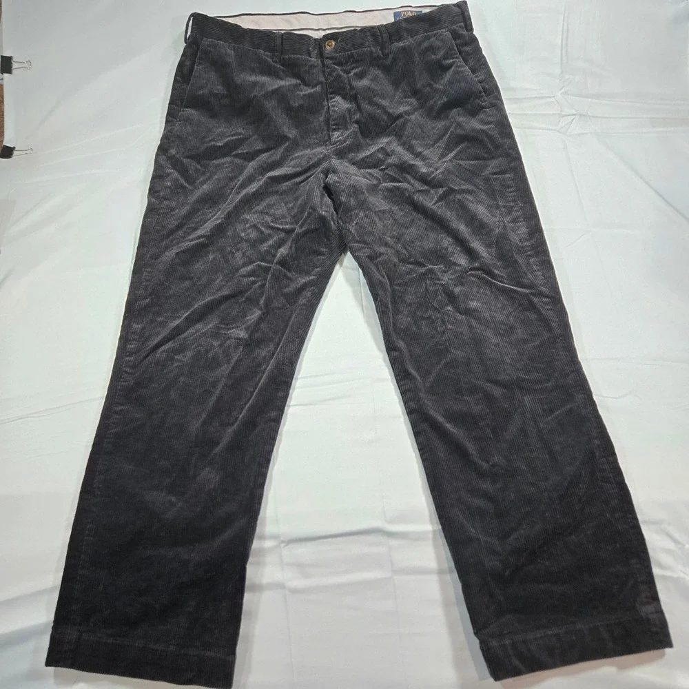 Polo Ralph Lauren Navy Blue Corduroy Pants Stretch Classic Fit Mens 38x30